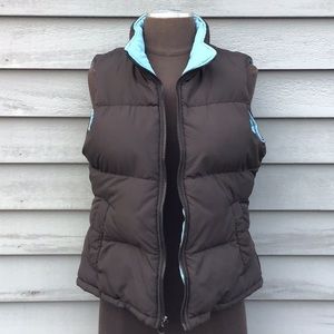 Big Chill Black & Blue Reversible Puffer Vest